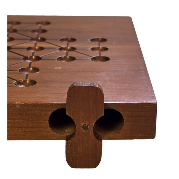 Vtg Berea College Kentucky Handcrafted Wooden Chinese Checkers Board Game 8x8 - Picture 10 of 12